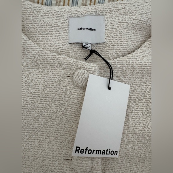 Reformation Cream Teddy Jacket - Picture 6 of 6